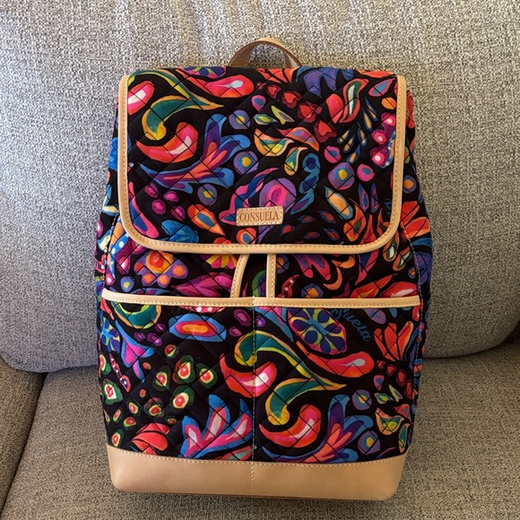Consuela Handbags - Consuela Colorful Patterned Backpack